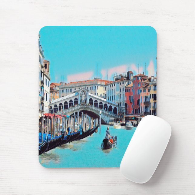 Mousepad ldp VENICE - gondolas - rialto - (Com mouse)