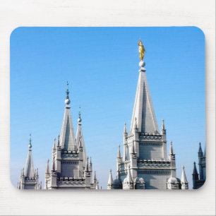 Mousepad lds salt lake city temple angel moroni