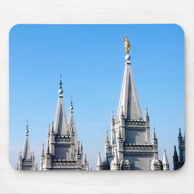 Mousepad lds salt lake city temple angel moroni (Frente)