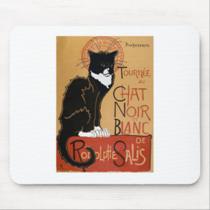 Mousepad Le Chat Noir et Blanc