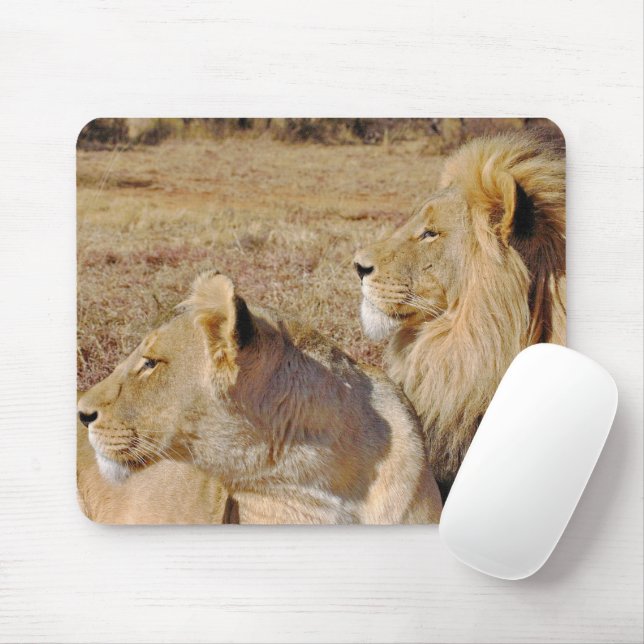 Mousepad Leão (Com mouse)