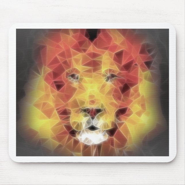 Mousepad Leão Fractal (Frente)