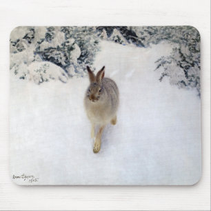 Mousepad Lebre de inverno (Coelho), Bruno Liljefors