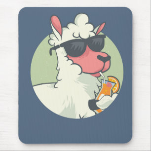 Mousepad Legal Bebida Summer Llama