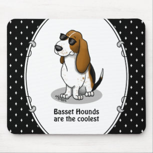 Mousepad Legal cão de caça e óculos de sol (tricolor 1)