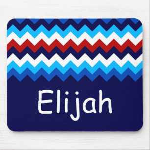 Mousepad Legal Cevrons Azuis Azuis Monogramas