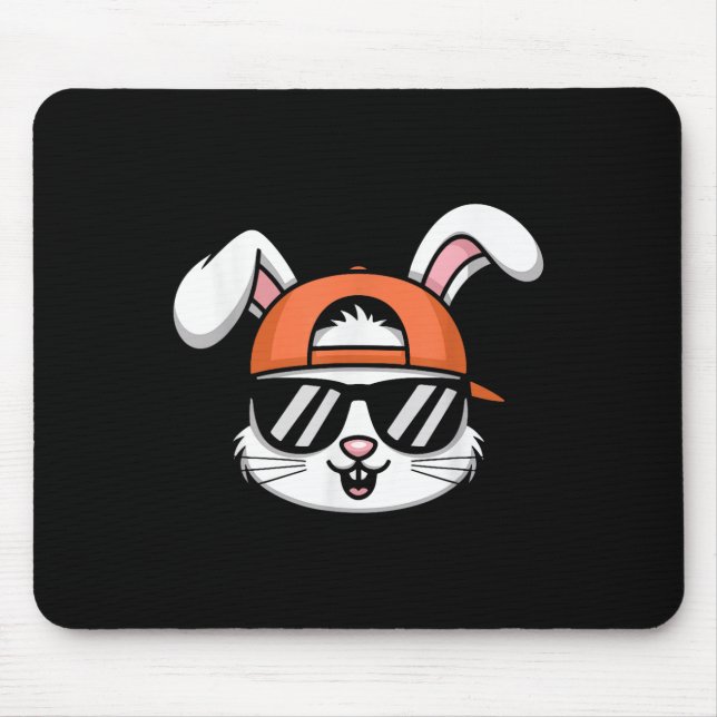 Mousepad Legal Coelhinho De Páscoa Com Crianças Engraçadas  (Frente)