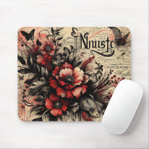 Mousepad Legal coloração aquática rusticidade Letras vermel