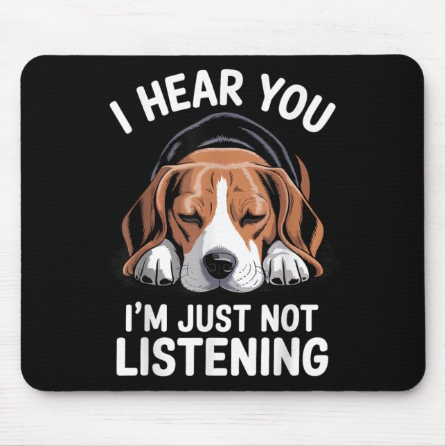Mousepad Legal Design de Beagle Para Homens Cão Considerado (Frente)