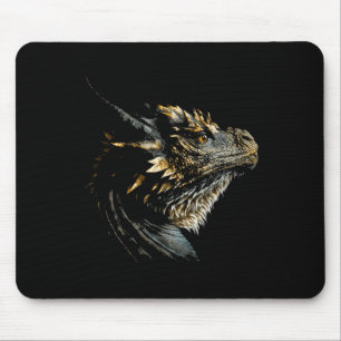 Mousepad Legal Dragão Cabeça Mítica Dragão Quebra de Rosto