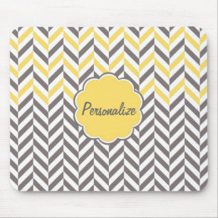 Mousepad Legal e incrível trendy herringbone zigzag
