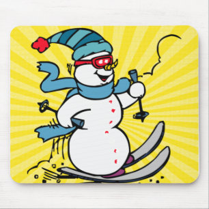 Mousepad Legal esqui de Snowman amantes de esqui esport