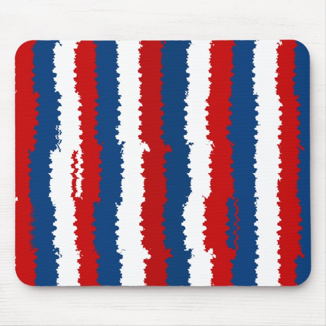 Mousepad Legal faixas brancas azuis vermelhas (Frente)