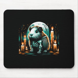 Mousepad Legal Guiné Pig Skeleton Halloween Nascimento de N