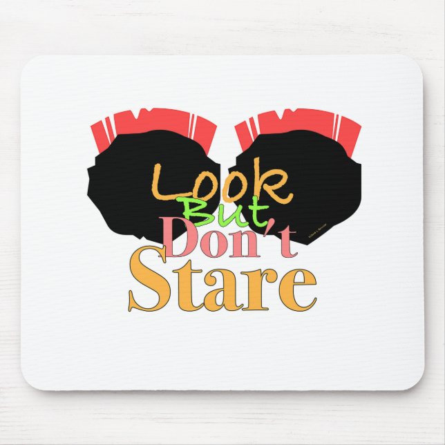 Mousepad LEGAL MENSAGEM, mas não olhe (Frente)