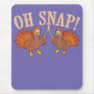 Mousepad Legal Oh Snap! Engraçado Turquia com Wishbone Than