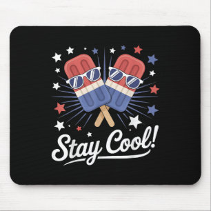 Mousepad Legal picolé para meninos 4 de julho Americano