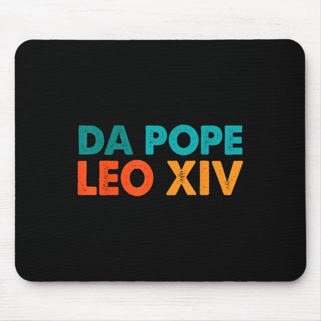 Mousepad Legal Retro Da Pope Novo Papa Leo Xiv Homens (Frente)