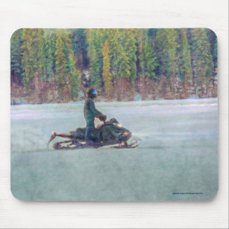 Mousepad Legal Snowmobiler no lago de gelo Tema Esportivo d