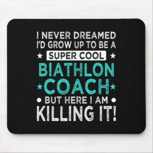 Mousepad Legal técnico de biatlo Engraçado Biathleta Humor 
