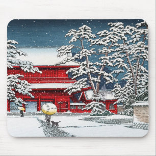 Mousepad Legal templo de inverno no Japão cenário de kyot