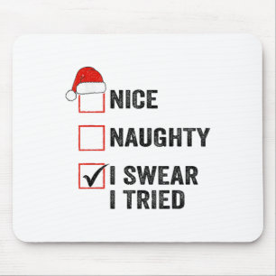 Mousepad Legal, Travesso, Juro Que Tentei Papai Noel Engraç