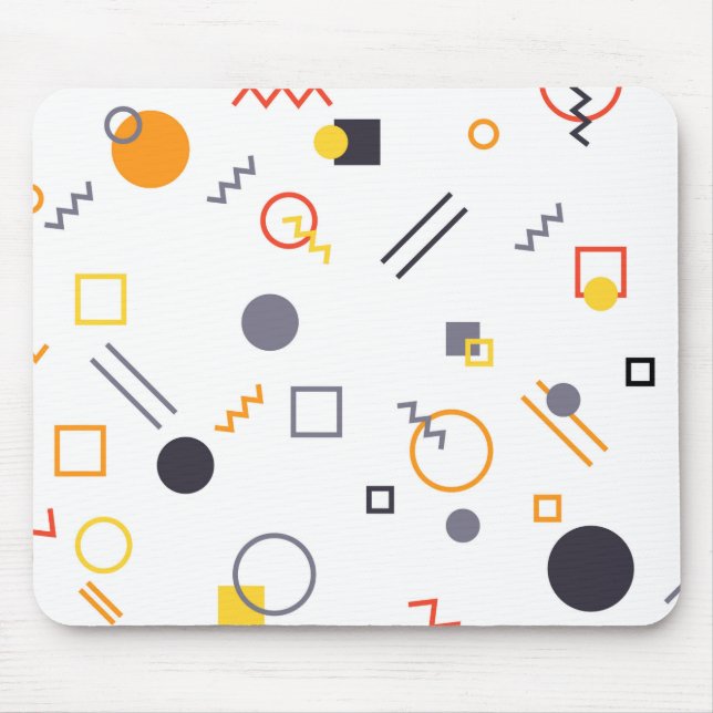 Mousepad Legal, única, moderna, ilustração de abstrato urba (Frente)
