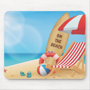 Mousepad Legal Verão na praia com Conselhos Surfs