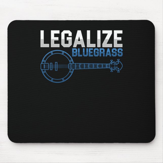 Mousepad Legalize o presente de Banda musical do Banjo Coun (Frente)
