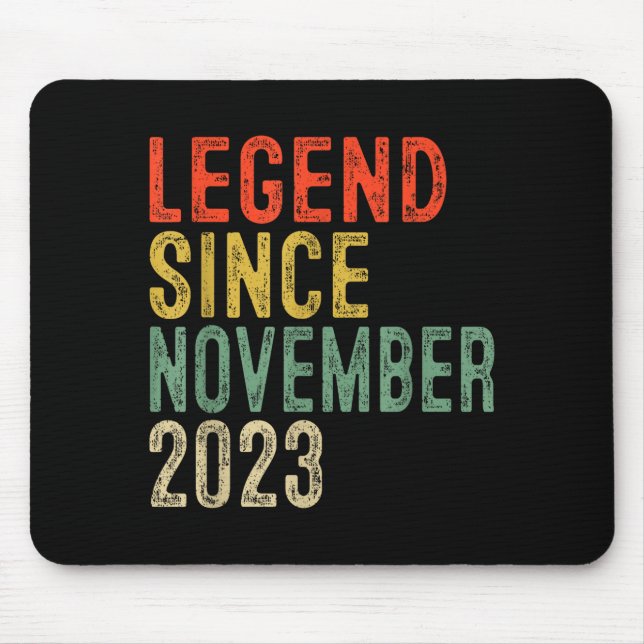 Mousepad Legend Since November 2023 2nd Birthday 2 Year Old (Frente)