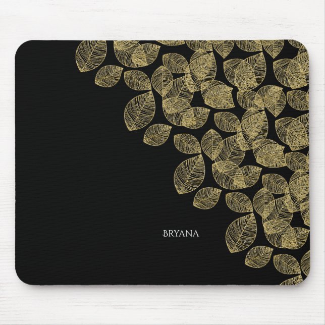 Mousepad Legenda do outono de Folhas Douradas (Frente)