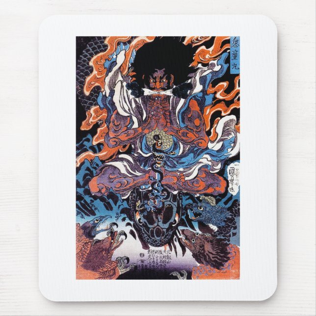 Mousepad Legendário Sanin guerreiro legal oriental japonês (Frente)