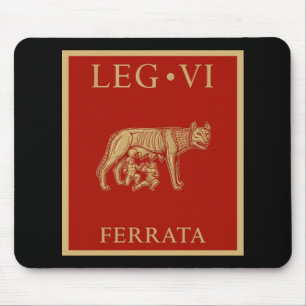 Mousepad Legio VI Ferrata: Antigo Vexílio da Legião Romana