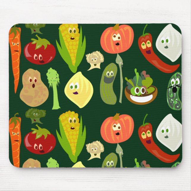 Mousepad Legumes Fofos e Sassy! (Frente)