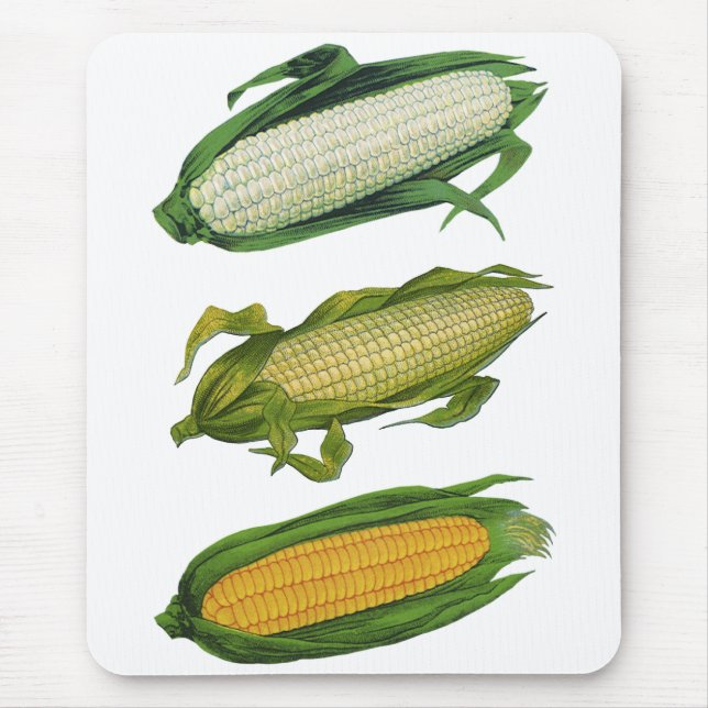 Mousepad Legumes Saudáveis de Alimentos Antigos, Milho Fres (Frente)