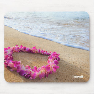 Mousepad Lei Havaiana sobre Sandy Beach