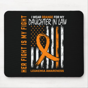 Mousepad Lei Leucemia Cancer Sensibilização Bandeira Americ