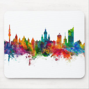 Mousepad Leipzig Alemanha Skyline