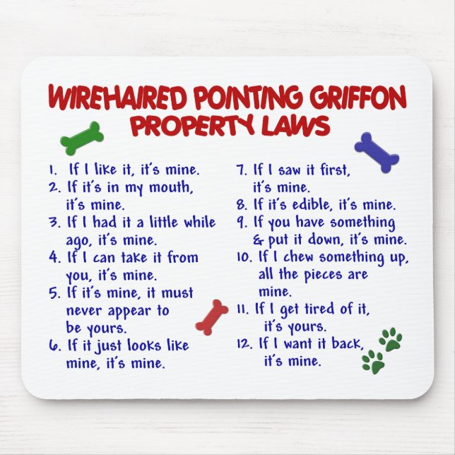 Mousepad Leis 2 da propriedade APONTAR GRIFFON WIREHAIRED (Frente)