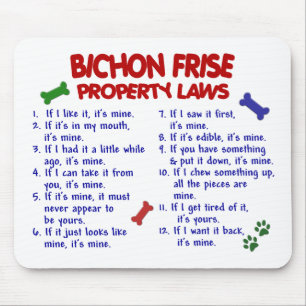 Mousepad Leis 2 da propriedade de FRISE de BICHON