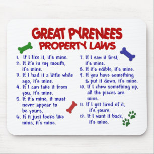 Mousepad Leis 2 da propriedade de GRANDES PYRENEES
