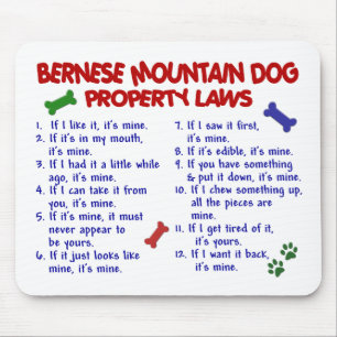 Mousepad Leis 2 da propriedade do CÃO de MONTANHA de
