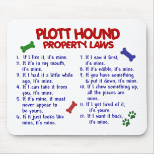 Mousepad Leis 2 da propriedade do CÃO de PLOTT