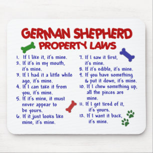 Mousepad Leis 2 da propriedade do GERMAN SHEPHERD