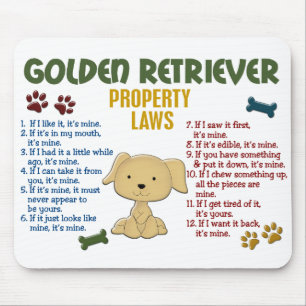 Mousepad Leis 4 da propriedade do golden retriever