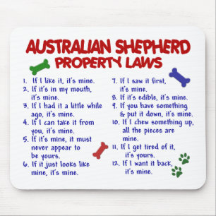 Mousepad Leis AUSTRALIANAS 2 da propriedade do PASTOR