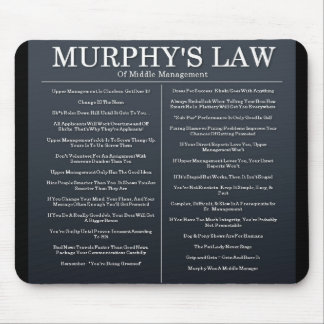 Mousepad Leis de Murphys da gestão média