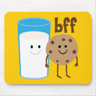 Mousepad Leite e biscoitos BFF