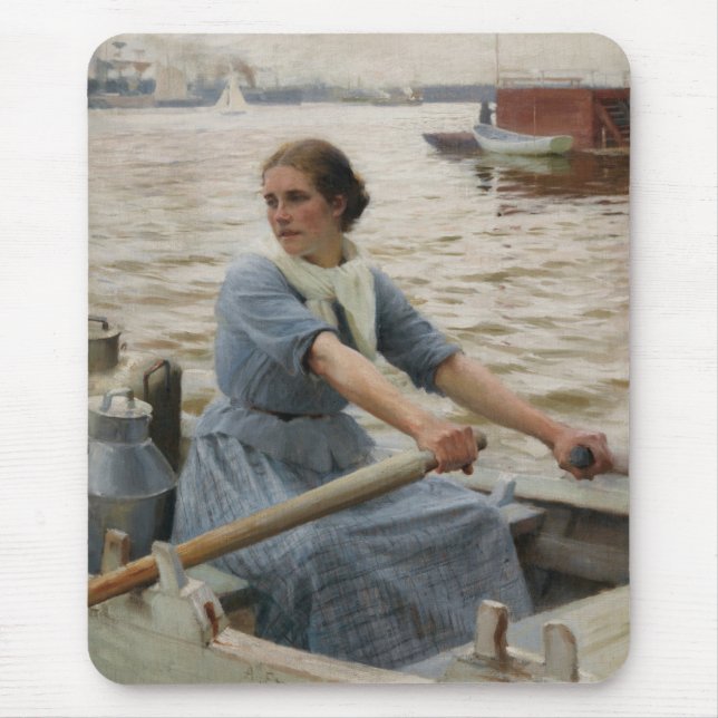 Mousepad Leite Maid em um Barco Remoso (por Albert Edelsens (Frente)