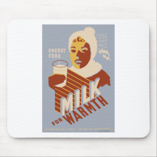 Mousepad Leite para o calor